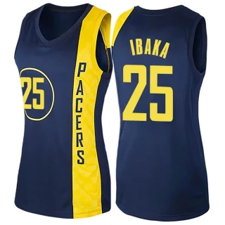Women's Serge Ibaka Indiana Pacers Navy Blue Swingman Jersey - City Edition
