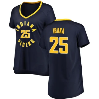 Women's Serge Ibaka Indiana Pacers Navy Fast Break Jersey - Icon Edition