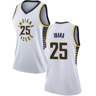 Women's Serge Ibaka Indiana Pacers White Swingman Jersey - Association Edition
