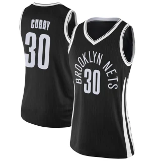 Women's Seth Curry Brooklyn Nets Black Swingman Jersey - City Edition