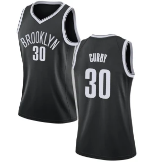 Women's Seth Curry Brooklyn Nets Black Swingman Jersey - Icon Edition