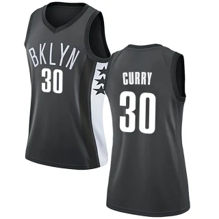 Women's Seth Curry Brooklyn Nets Gray Swingman Jersey - Statement Edition