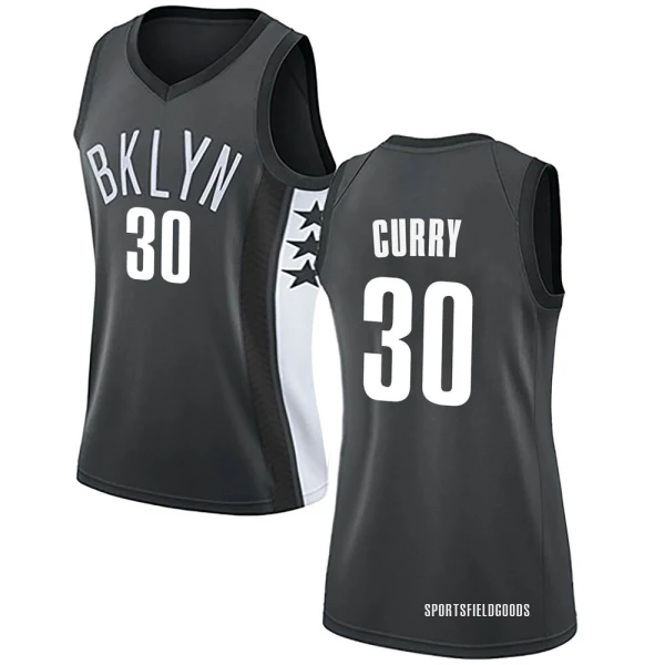 Women's Seth Curry Brooklyn Nets Gray Swingman Jersey - Statement Edition