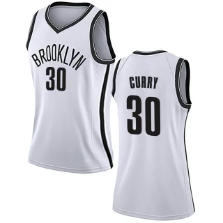 Women's Seth Curry Brooklyn Nets White Swingman Jersey - Association Edition