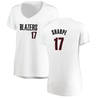 Women's Shaedon Sharpe Portland Trail Blazers White Fast Break Jersey - Association Edition
