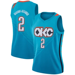 Women's Shai Gilgeous-Alexander Oklahoma City Thunder Swingman Turquoise 2018/19 Jersey - City Edition
