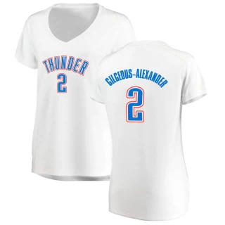 Women's Shai Gilgeous-Alexander Oklahoma City Thunder White Fast Break Replica Jersey - Association Edition
