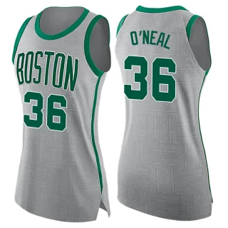 Women's Shaquille O'Neal Boston Celtics Gray Swingman Jersey - City Edition