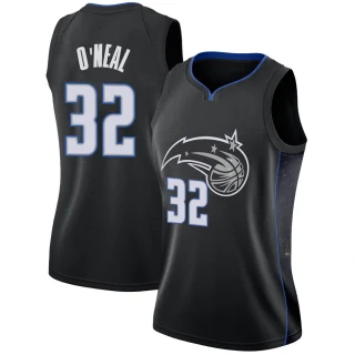 Women's Shaquille O'Neal Orlando Magic Black Swingman 2018/19 Jersey - City Edition