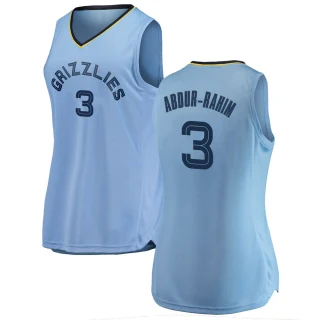 Women's Shareef Abdur-Rahim Memphis Grizzlies Light Blue Swingman 2018/19 Jersey - Statement Edition