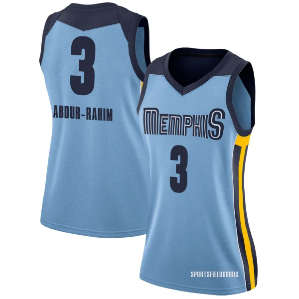 Women's Shareef Abdur-Rahim Memphis Grizzlies Light Blue Swingman Jersey - Statement Edition