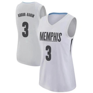 Women's Shareef Abdur-Rahim Memphis Grizzlies White Swingman Jersey - City Edition