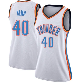 Women's Shawn Kemp Oklahoma City Thunder White Swingman Jersey - Association Edition