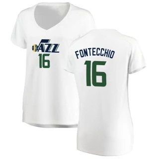 Women's Simone Fontecchio Utah Jazz White Fast Break Jersey - Association Edition