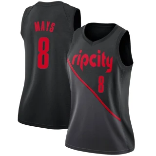 Women's Skylar Mays Portland Trail Blazers Black Swingman 2018/19 Jersey - City Edition