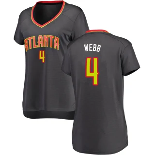 Women's Spud Webb Atlanta Hawks Black Fast Break Jersey - Icon Edition