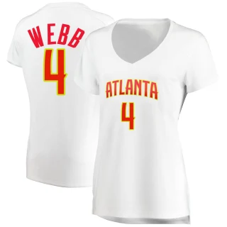 Women's Spud Webb Atlanta Hawks White Fast Break Jersey - Association Edition