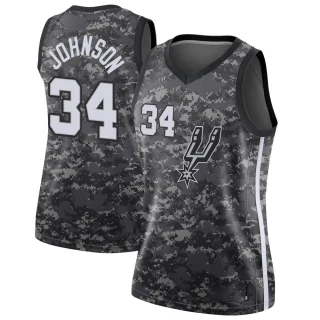 Women's Stanley Johnson San Antonio Spurs Black Swingman Jersey - City Edition