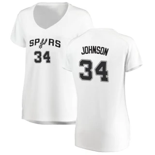 Women's Stanley Johnson San Antonio Spurs White Fast Break Jersey - Association Edition