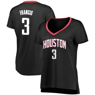 Women's Steve Francis Houston Rockets Black Fast Break Jersey - Statement Edition
