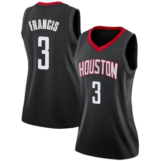 Women's Steve Francis Houston Rockets Black Swingman Jersey - Statement Edition