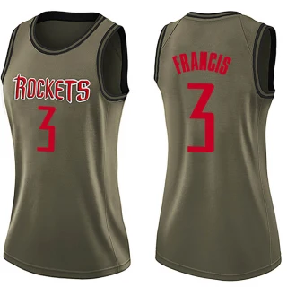Women's Steve Francis Houston Rockets Green Swingman Salute to Service Jersey