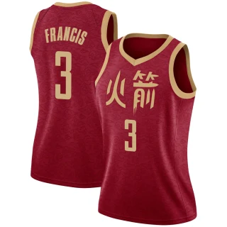 Women's Steve Francis Houston Rockets Red Swingman 2018/19 Jersey - City Edition