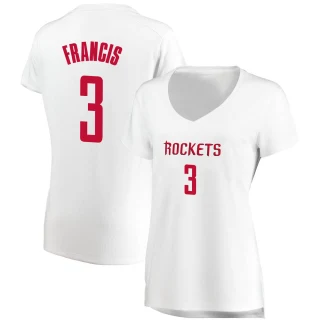 Women's Steve Francis Houston Rockets White Fast Break Jersey - Association Edition