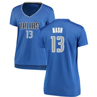 Women's Steve Nash Dallas Mavericks Royal Fast Break Jersey - Icon Edition