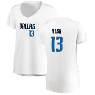Women's Steve Nash Dallas Mavericks White Fast Break Jersey - Association Edition