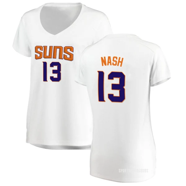 Women's Steve Nash Phoenix Suns White Fast Break Jersey - Association Edition