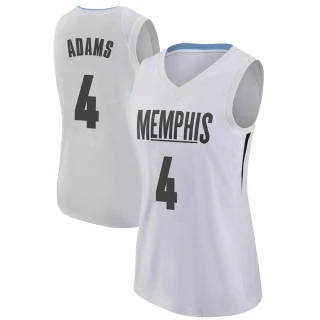 Women's Steven Adams Memphis Grizzlies White Swingman Jersey - City Edition