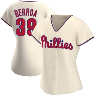 Women's Steward Berroa Philadelphia Phillies Cream Authentic Alternate Jersey