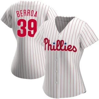 Women's Steward Berroa Philadelphia Phillies White Authentic Home Jersey
