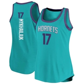 Women's Svi Mykhailiuk Charlotte Hornets Teal Fast Break Tank Jersey - Icon Edition