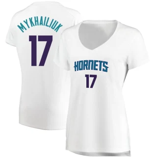 Women's Svi Mykhailiuk Charlotte Hornets White Fast Break Jersey - Association Edition