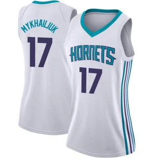 Women's Svi Mykhailiuk Charlotte Hornets White Swingman Jordan Brand Jersey - Association Edition