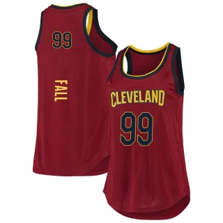 Women's Tacko Fall Cleveland Cavaliers Fast Break Wine 2019/20 Tank Jersey - Icon Edition