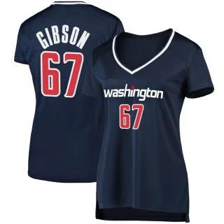 Women's Taj Gibson Washington Wizards Navy Fast Break Jersey - Statement Edition