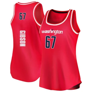 Women's Taj Gibson Washington Wizards Red Fast Break Tank Jersey - Icon Edition