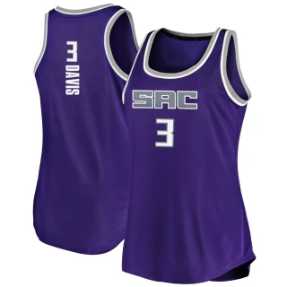 Women's Terence Davis Sacramento Kings Purple Fast Break Tank Jersey - Icon Edition