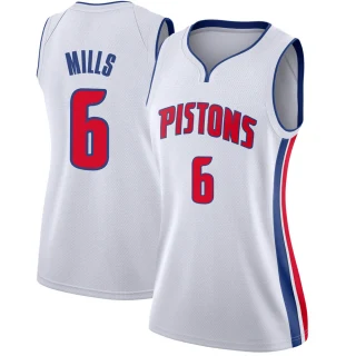 Women's Terry Mills Detroit Pistons White Swingman Jersey - Association Edition