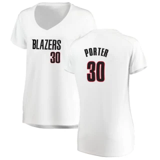 Women's Terry Porter Portland Trail Blazers White Fast Break Jersey - Association Edition
