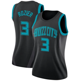 Women's Terry Rozier Charlotte Hornets Black Swingman Jordan Brand 2018/19 Jersey - City Edition