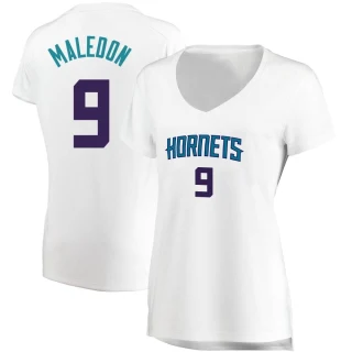 Women's Theo Maledon Charlotte Hornets White Fast Break Jersey - Association Edition