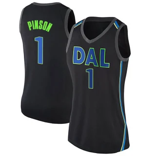 Women's Theo Pinson Dallas Mavericks Black Swingman Jersey - City Edition