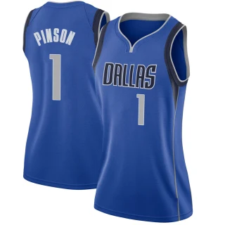 Women's Theo Pinson Dallas Mavericks Royal Swingman Jersey - Icon Edition