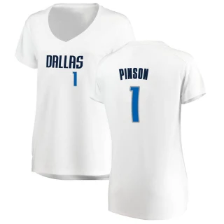 Women's Theo Pinson Dallas Mavericks White Fast Break Jersey - Association Edition