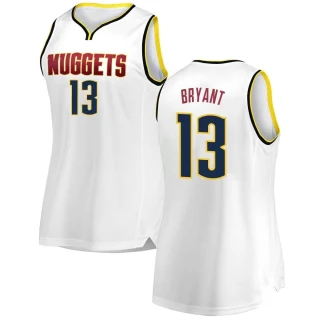 Women's Thomas Bryant Denver Nuggets White Fast Break 2018/19 Jersey - Association Edition