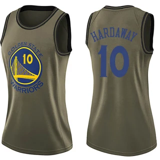 Women's Tim Hardaway Golden State Warriors Gold Swingman Green Salute to Service Jersey